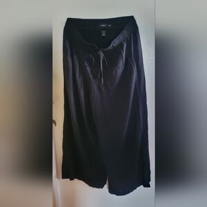 torrid Linen Black wide leg pants